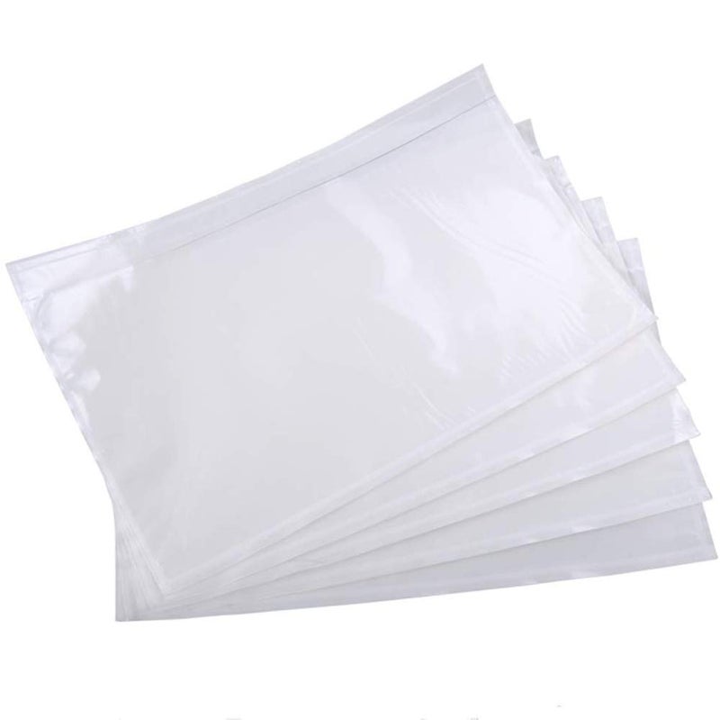 9527 Product 6" x 9" Clear Adhesive Top Loading Packing List Clear Shipping Pouches, Mailing/Shipping Label Envelopes (200 Pack) - Image 1